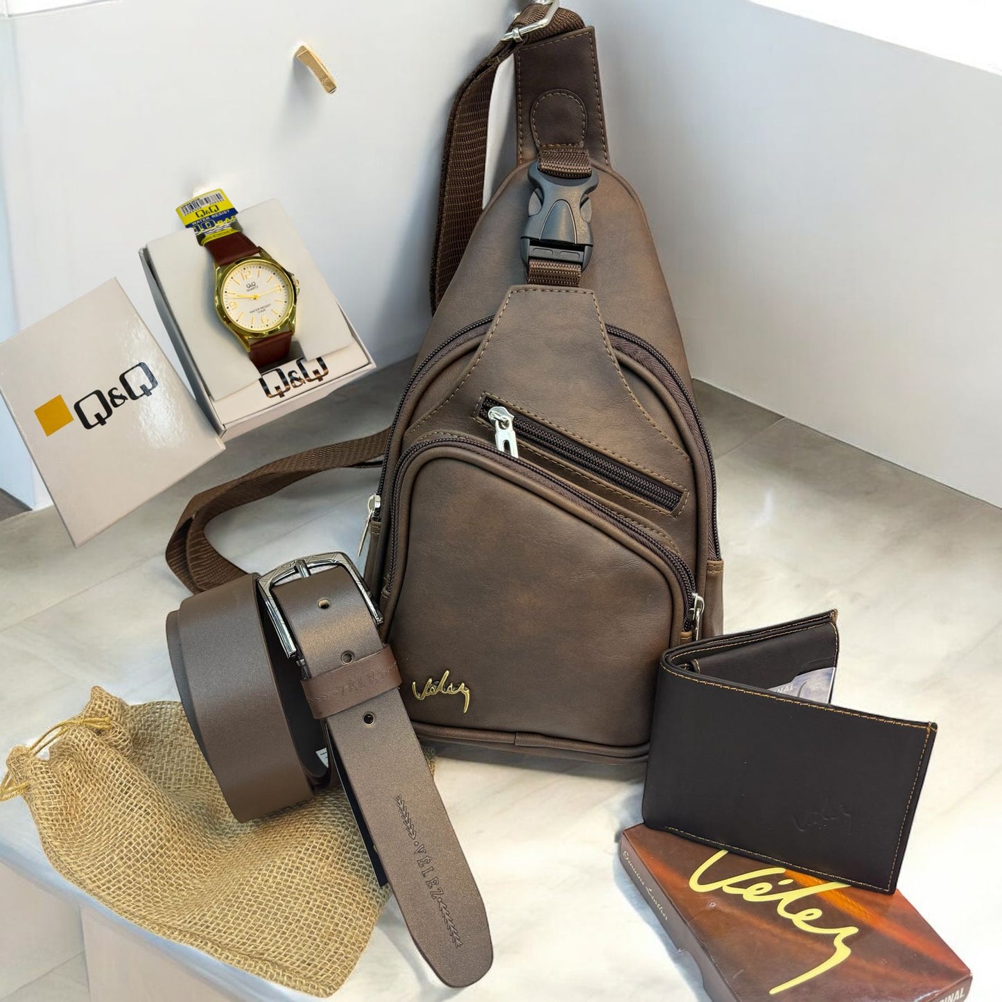 KIT VELEZ ESTILO Y CALIDAD + REGALO (RELOJ)